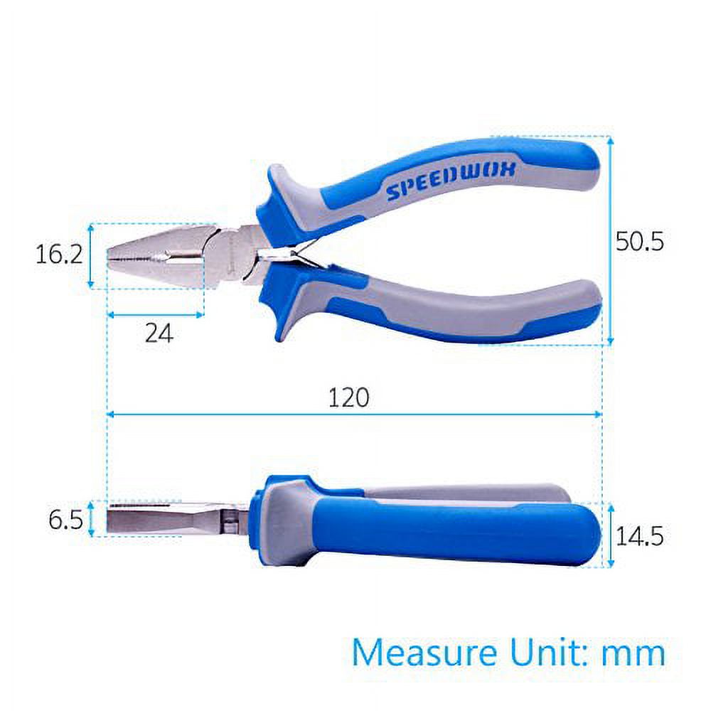 SPEEDWOX Micro Linemans Pliers Mini Combination Pliers 5 Inches Small Wire  Cutters for Jewelry Making Precision Fine Pliers Serrated Jaw Craft Hand  Tools with Spring Chrome Vanadium Steel 